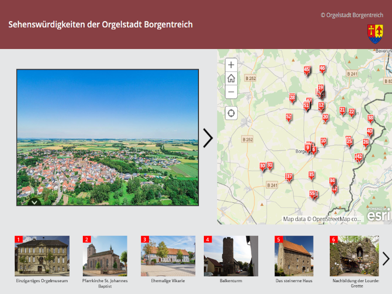 StoryMap Sehensw&uuml;rdigkeiten