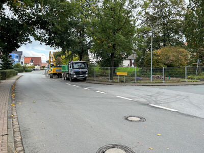 Bild vergr��ern: In Gro�eneder wurde eine Ersatzhaltestelle in der Bohlenstra�e eingerichtet. 