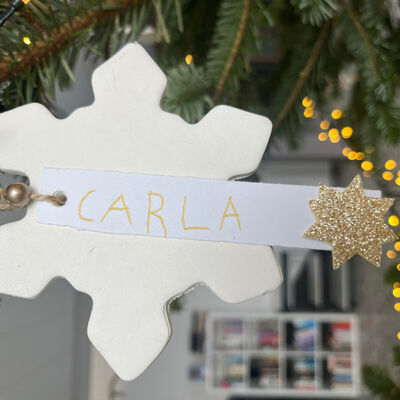 Bild vergr��ern: Die Kinder des FamilienForums Borgentreichb haben tolle Weihnachtsbaumanh�nger gestaltet