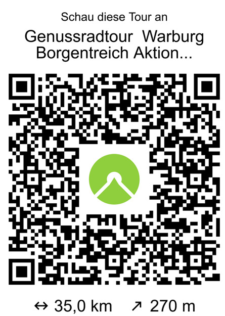 Bild vergr&ouml;&szlig;ern: QR Code Gemeinsame Radtour der St&auml;dte Warburg und Orgelstadt Borgentreich