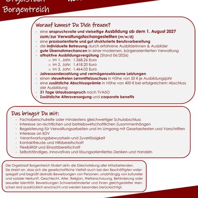 Bild vergr��ern: Stellenausschreibung Azubi VFA mwd 2027
