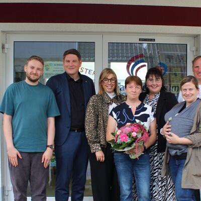Gl&uuml;ckw&uuml;nsche zum Dienstjubil&auml;um von Petra Herbold