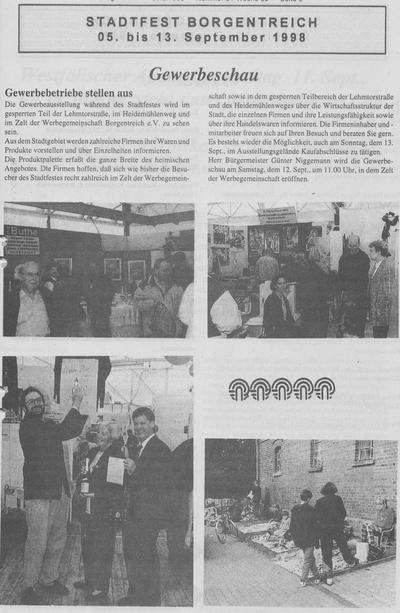 Bild vergr��ern: Stadtfest Borgentreich 1998