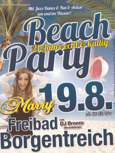 Bild vergr��ern: Plakat Beachparty 2017