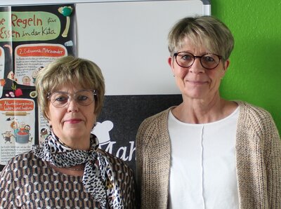 Bild vergr&ouml;&szlig;ern: Von links: Helena Luft und Anika Garbrecht.